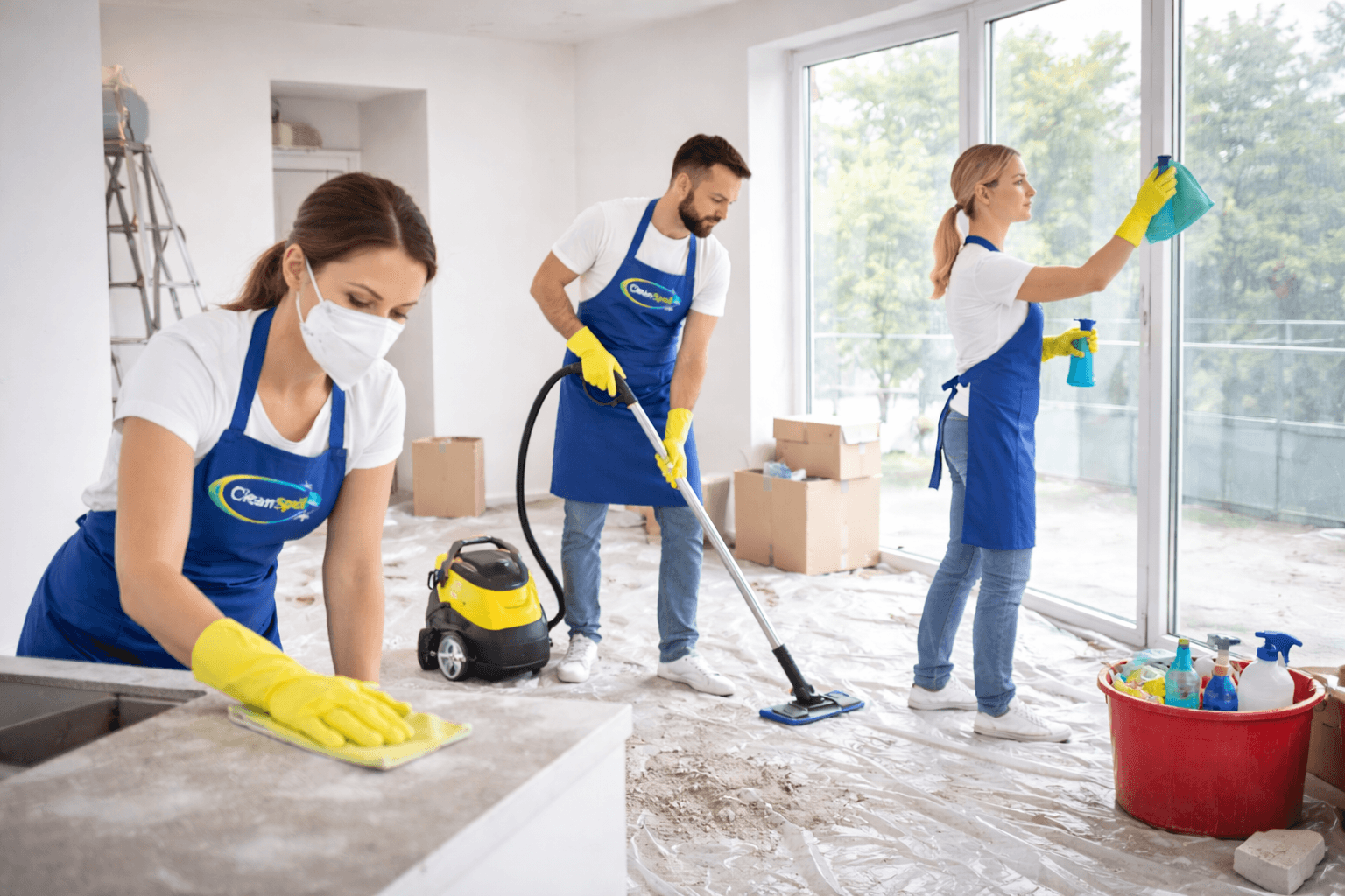 Rengøring efter byggeri